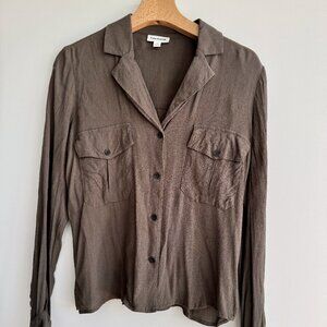 Frank And Oak Brown Blouse